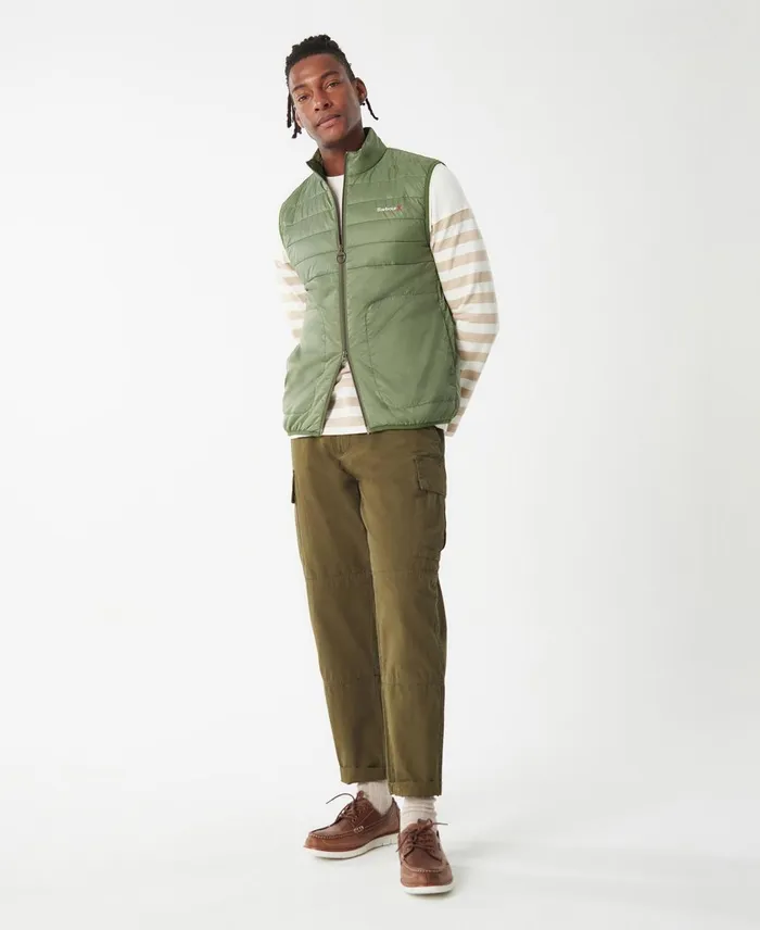 Men Vests Barbour Shoreline Gilet Olivine Men Vests Barbour Shoreline Gilet Olivine