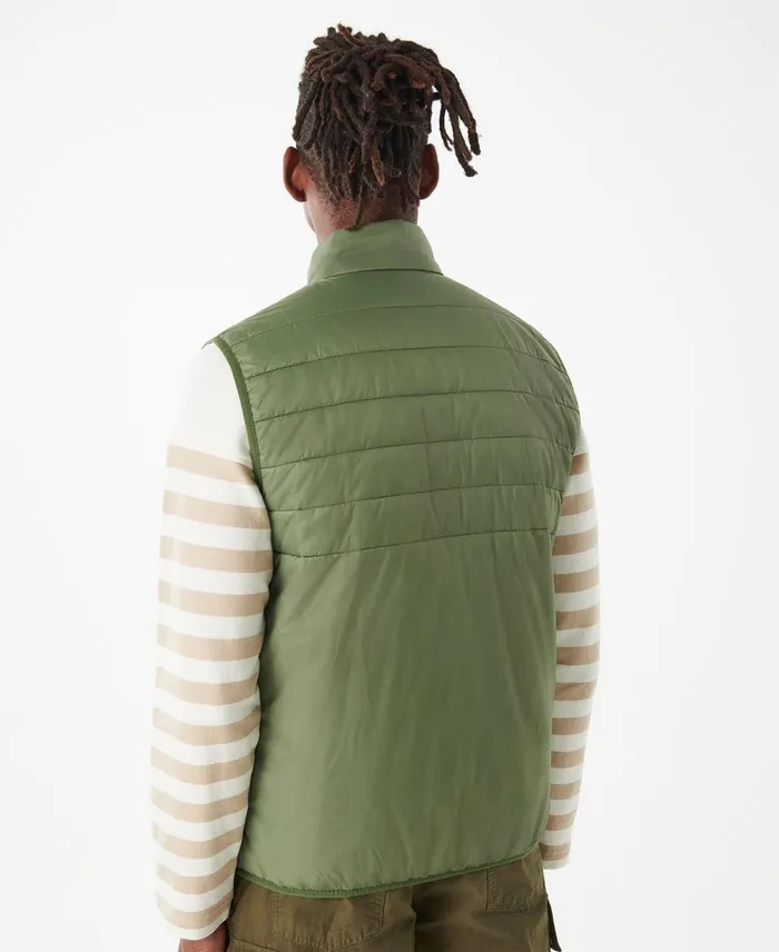 Men Vests Barbour Shoreline Gilet Olivine Men Vests Barbour Shoreline Gilet Olivine
