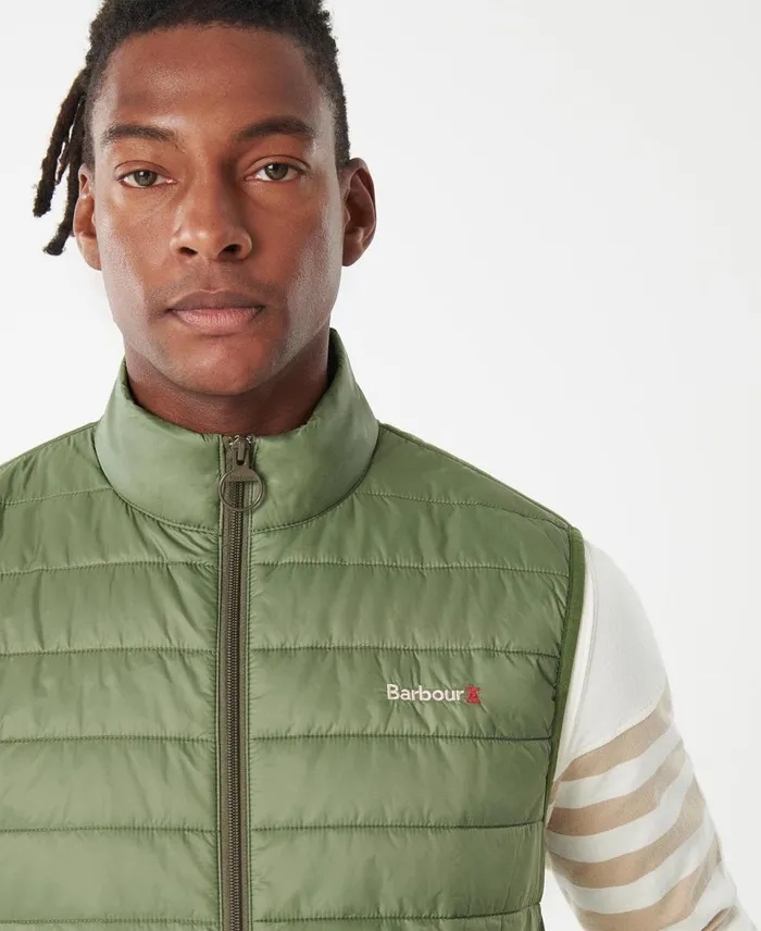 Men Vests Barbour Shoreline Gilet Olivine Men Vests Barbour Shoreline Gilet Olivine
