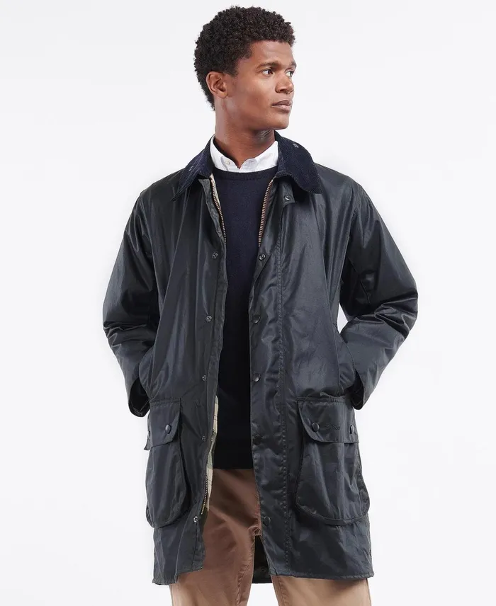 Men Waxed Jackets Barbour Border Wax Jacket Sage