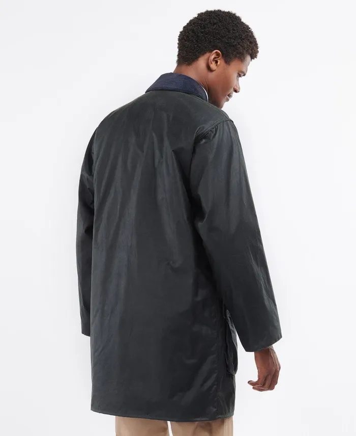 Men Waxed Jackets Barbour Border Wax Jacket Sage