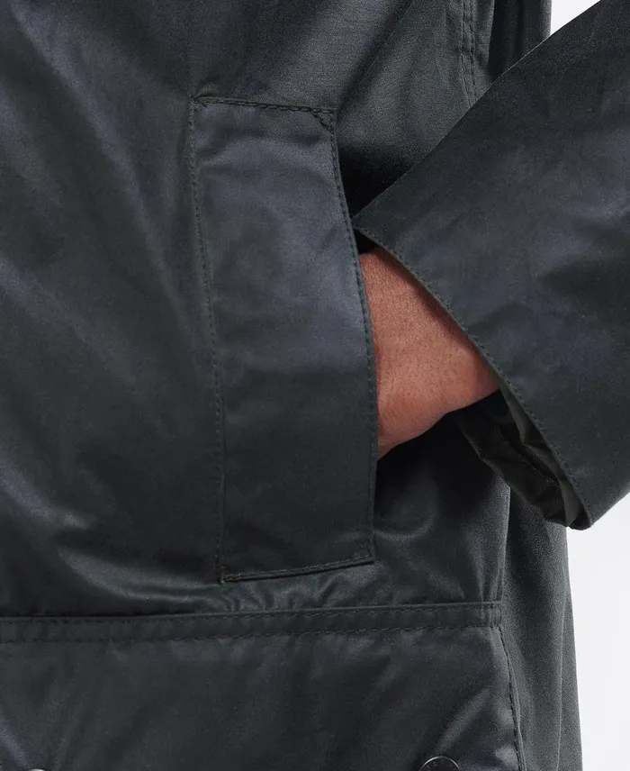 Men Waxed Jackets Barbour Border Wax Jacket Sage