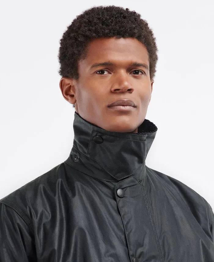 Men Waxed Jackets Barbour Border Wax Jacket Sage