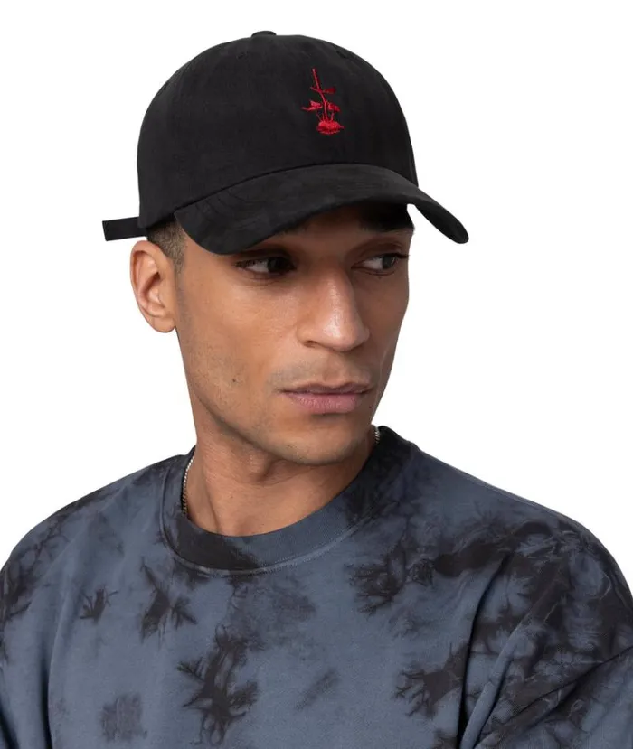 MenWomen BEANIES CAPS and SCARVES Vertere Berlin CHROME ROSE CAP 8211 BLACK