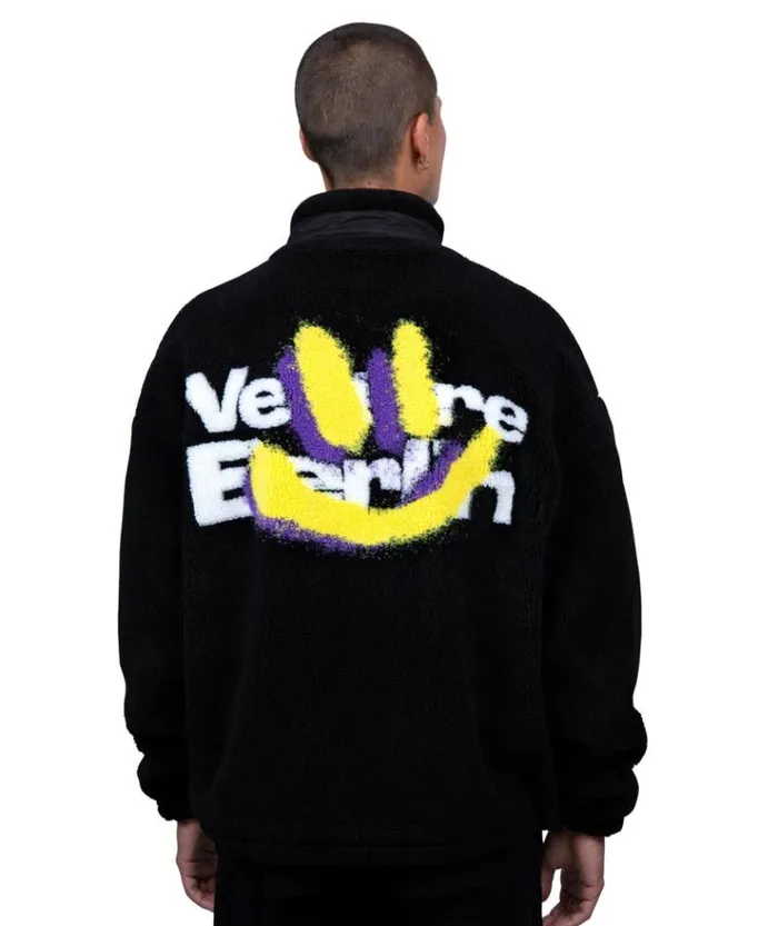 MenWomen JACKETS and FLEECE Vertere Berlin SMILE FOR ME SHERPA JACKET 8211 BLACK MenWomen JACKETS and FLEECE Vertere Berlin SMILE FOR ME SHERPA JACKET 8211 BLACK