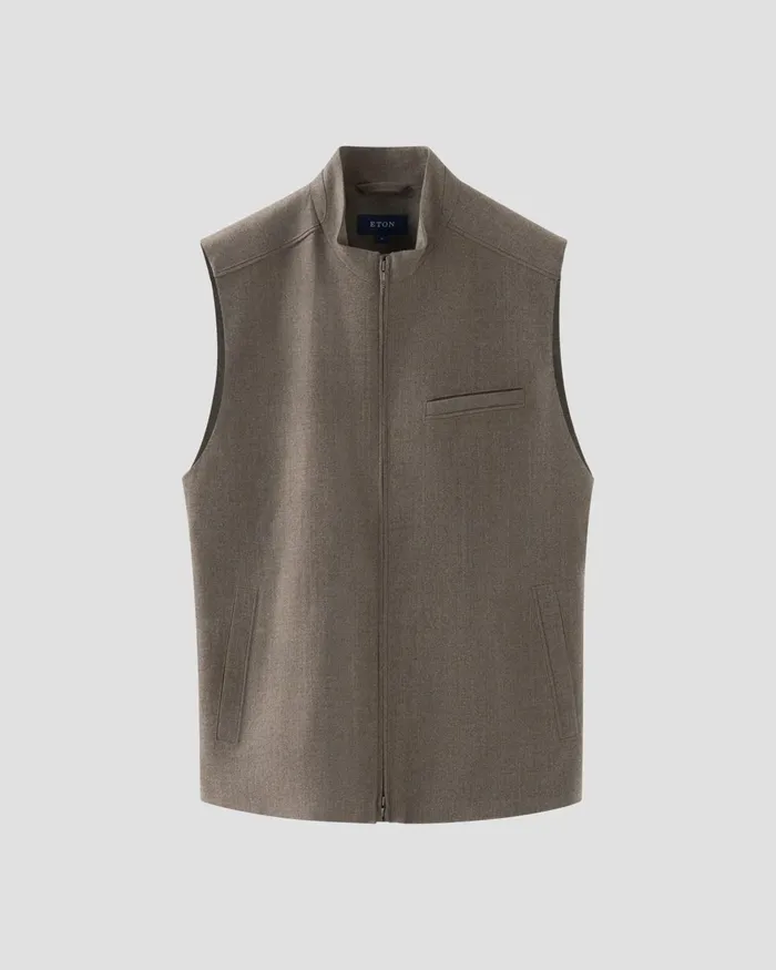 Men Wool Flannel Vest Gray Eton Vests Men Wool Flannel Vest Gray Eton Vests