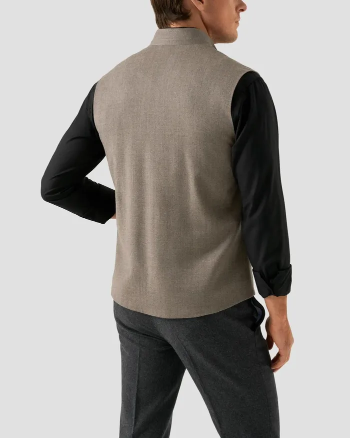 Men Wool Flannel Vest Gray Eton Vests Men Wool Flannel Vest Gray Eton Vests