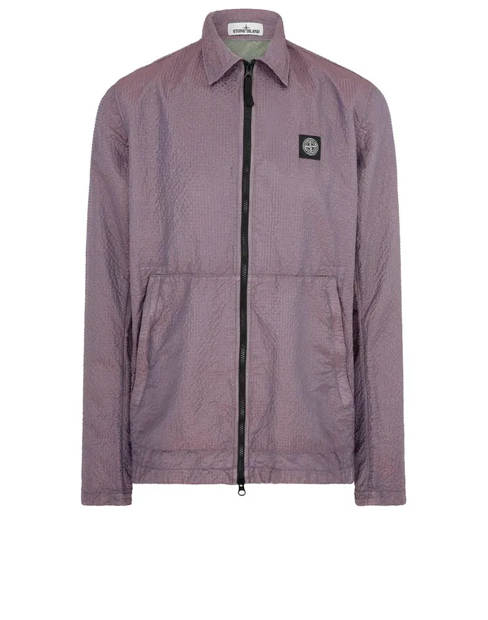 Mens 11534 PolyColour FrameTc Overshirt In Sage Stone Island Overshirts