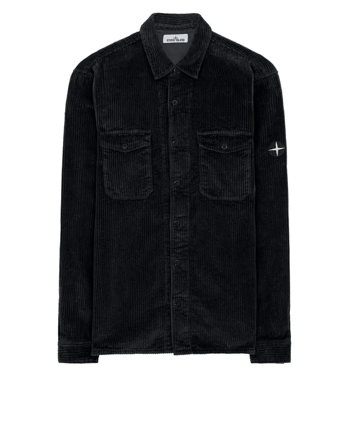 Mens 12111 Long Sleeve Shirt In Navy Stone Island Shirts