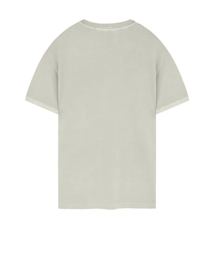Mens 20467 Pigment Dye ShortSleeve TShirt In Dove Grey Stone Island TShirts
