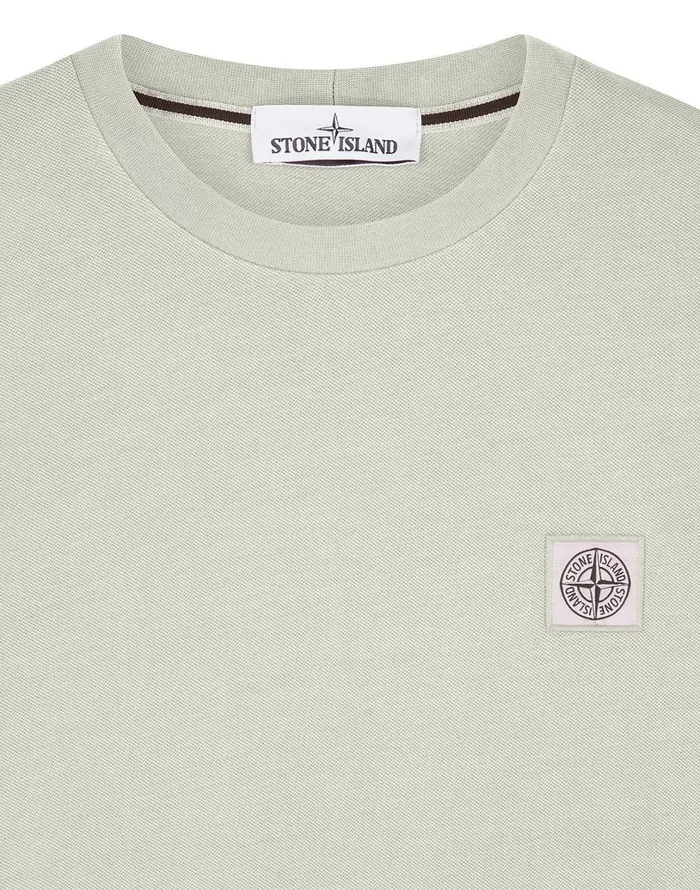 Mens 20467 Pigment Dye ShortSleeve TShirt In Dove Grey Stone Island TShirts