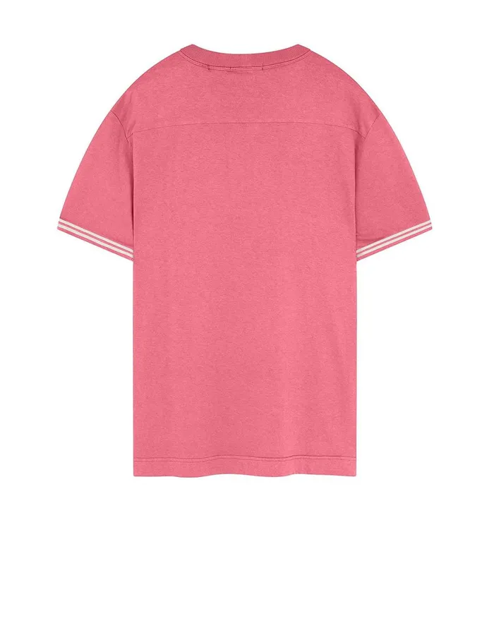 Mens 21344 ShortSleeve TShirt In Pink Stone Island TShirts