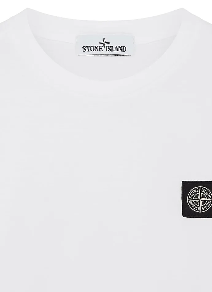 Mens 22713 TShirt In White Stone Island TShirts
