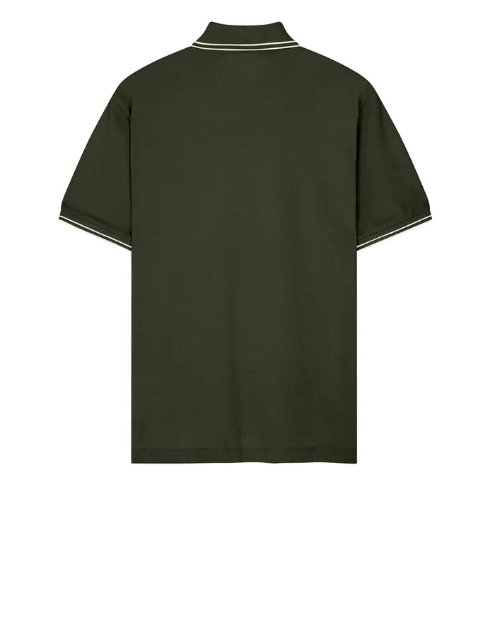 Mens 22S18 Short Sleeve Polo Shirt In Dark Forest Stone Island Polo Shirts