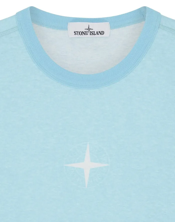 Mens 23341 ShortSleeve TShirt In Aqua Stone Island TShirts