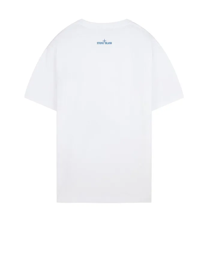 Mens 24682 Paint Stroke 3 TShirt In White Stone Island TShirts