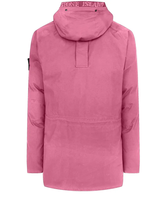 Mens 40230 GoreTex Ripstop Down Jacket In Pink Stone Island Coats 038 Jackets