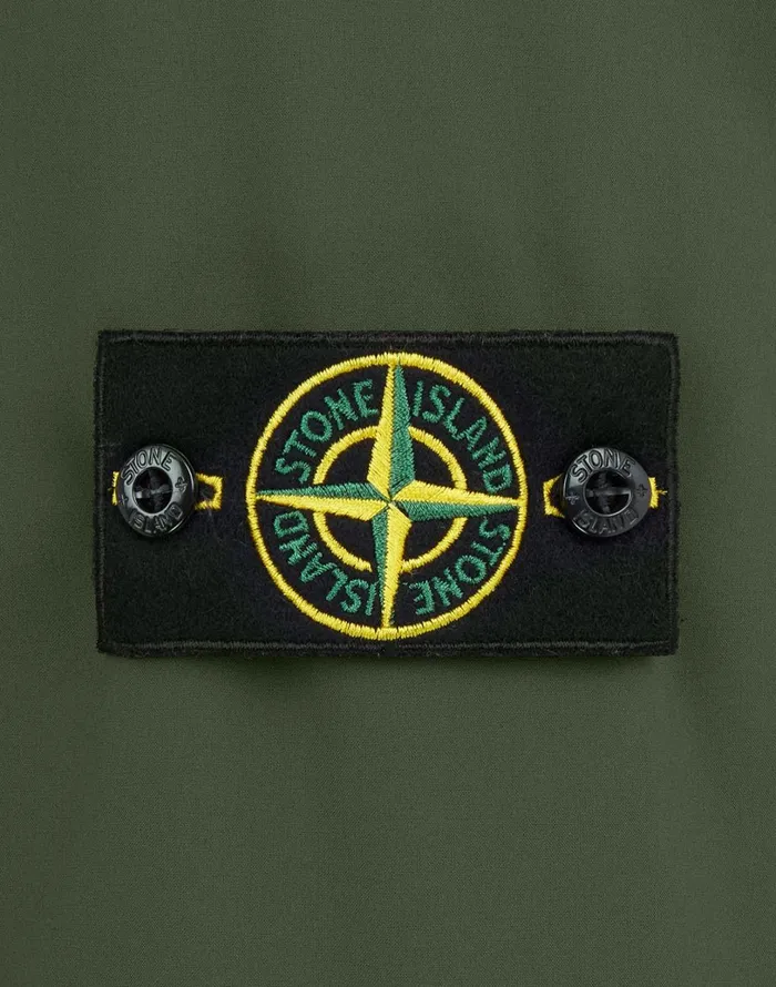 Mens 41627 Soft ShellR With Primaloft Insulation Hooded Blouson In Dark Forest Stone Island Coats 038 Jackets