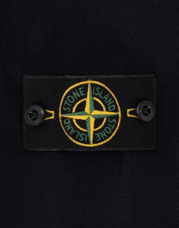Mens 526C4 Crewneck Knit In Black Stone Island Knitwear