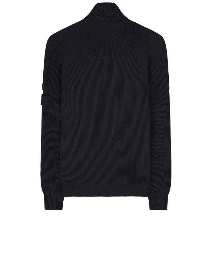 Mens 582Fa Turtleneck Jumper In Black Stone Island Knitwear