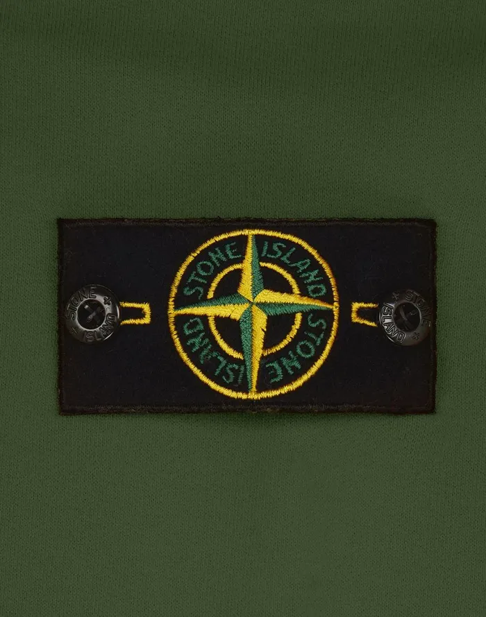 Mens 60220 Full Zip Sweatshirt In Dark Forest Stone Island Sweatshirts