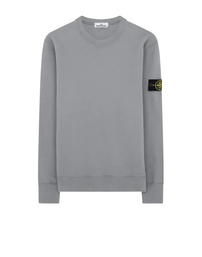 Mens 63020 Sweatshirt In Dust Stone Island Sweatshirts
