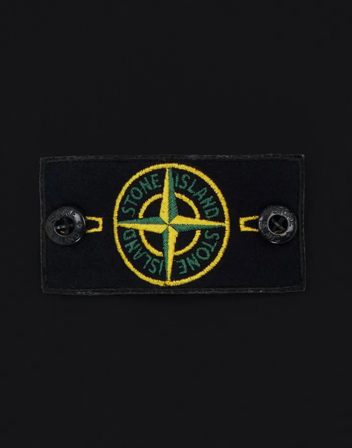 Mens 64120 Hooded Sweatshirt In Black Stone Island Sweatshirts