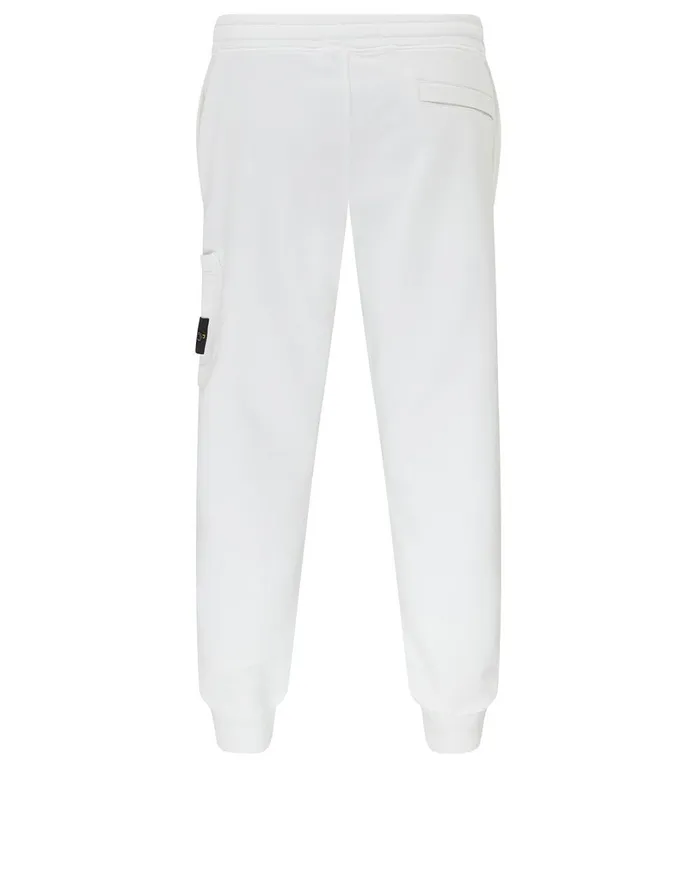 Mens 64520 Cargo Pants In White Stone Island Trousers