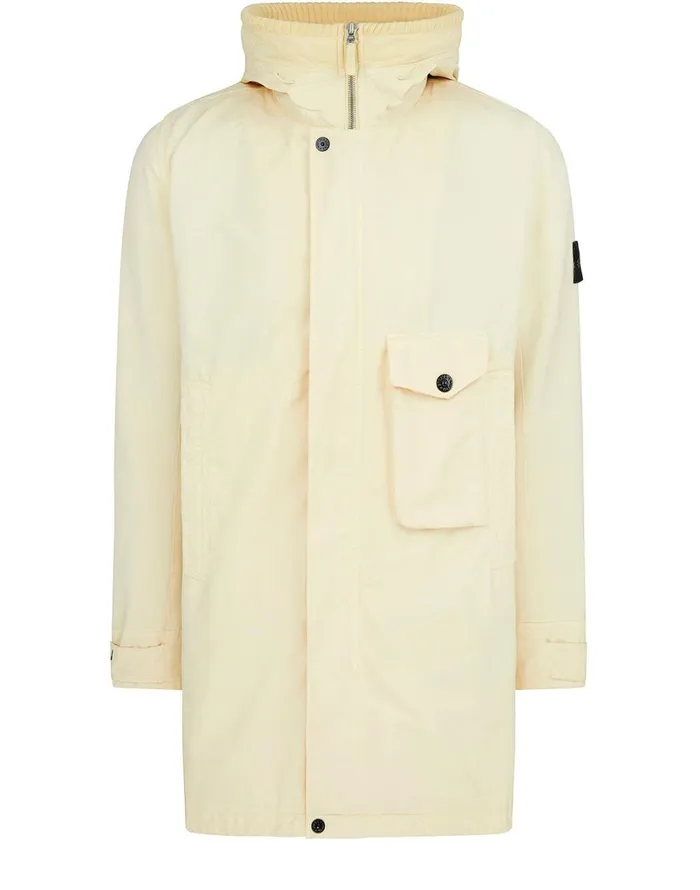 Mens 70749 DavidTcDetachable Lining Parka In Butter Stone Island Coats 038 Jackets Mens 70749 DavidTcDetachable Lining Parka In Butter Stone Island Coats 038 Jackets
