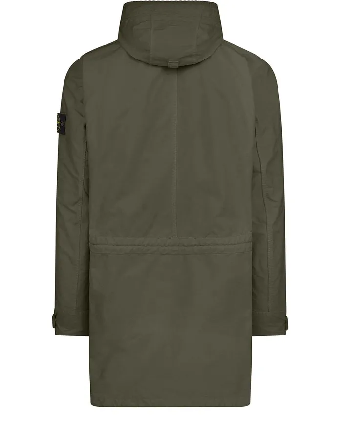 Mens 70749 DavidTcDetachable Lining Parka In Dark Forest Stone Island Coats 038 Jackets