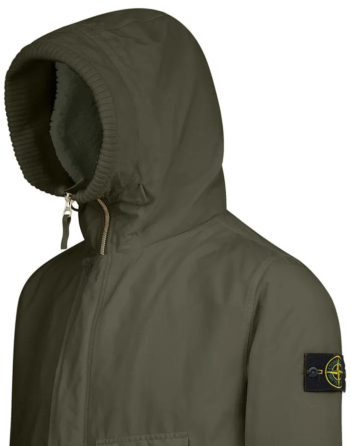 Mens 70749 DavidTcDetachable Lining Parka In Dark Forest Stone Island Coats 038 Jackets