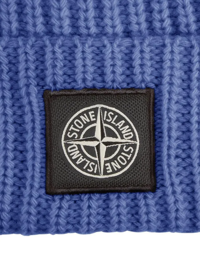 Mens N10B5 Beanie In Periwinkle Stone Island Caps 038 Beanies
