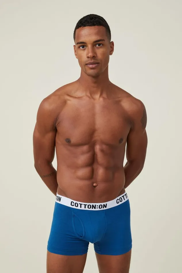 Mens Organic Cotton Trunks Rave Bluewhiteblack Men Cotton On Socks and Underwear Mens Organic Cotton Trunks Rave Bluewhiteblack Men Cotton On Socks and Underwear