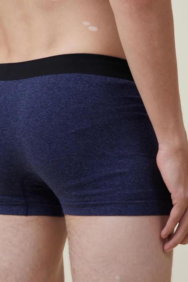 Mens Seamless Trunks Navy Marleblack Men Cotton On Socks and Underwear Mens Seamless Trunks Navy Marleblack Men Cotton On Socks and Underwear