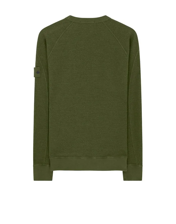 Mens Sweatshirts Stone Island 654F5 Crewneck Sweatshirt In KhakiSweatshirts Khaki