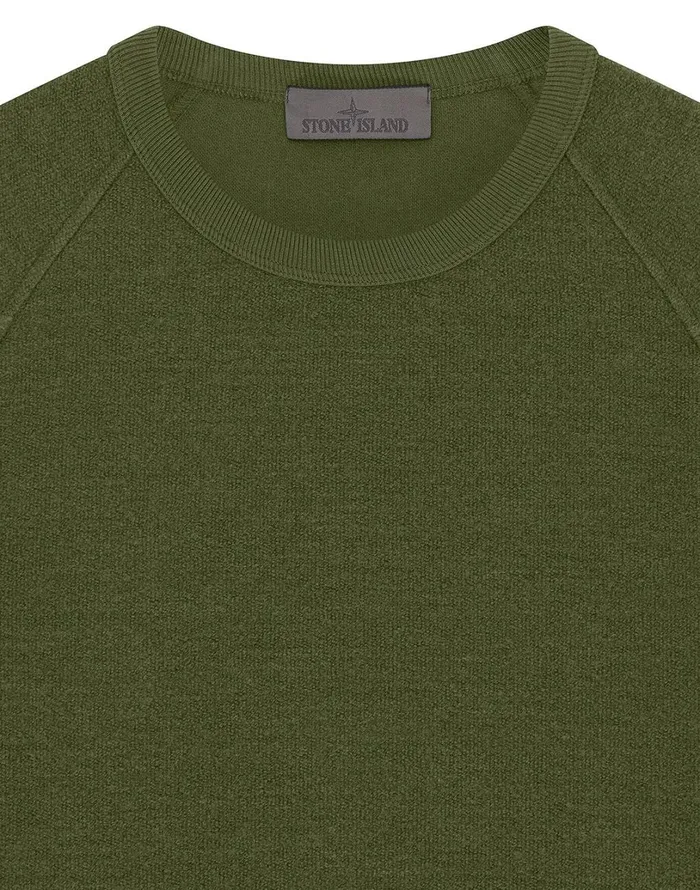 Mens Sweatshirts Stone Island 654F5 Crewneck Sweatshirt In KhakiSweatshirts Khaki