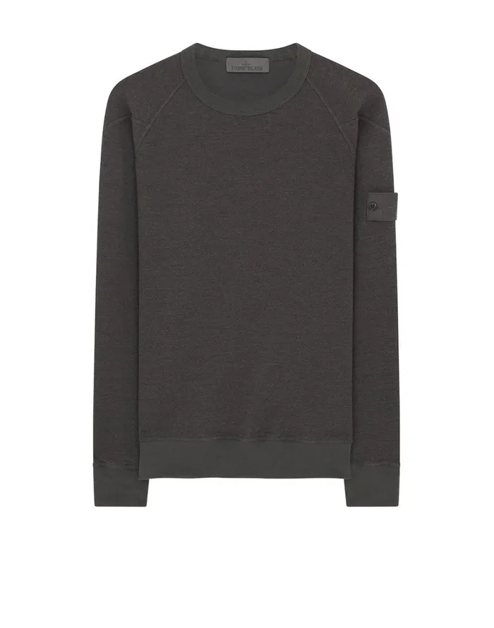 Mens Sweatshirts Stone Island 654F5 Crewneck Sweatshirt In Smoky GreySweatshirts Smoky Grey Mens Sweatshirts Stone Island 654F5 Crewneck Sweatshirt In Smoky GreySweatshirts Smoky Grey
