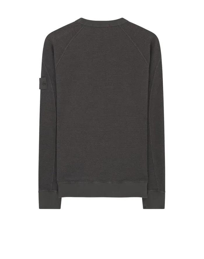 Mens Sweatshirts Stone Island 654F5 Crewneck Sweatshirt In Smoky GreySweatshirts Smoky Grey