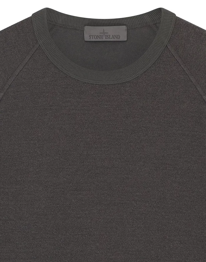 Mens Sweatshirts Stone Island 654F5 Crewneck Sweatshirt In Smoky GreySweatshirts Smoky Grey