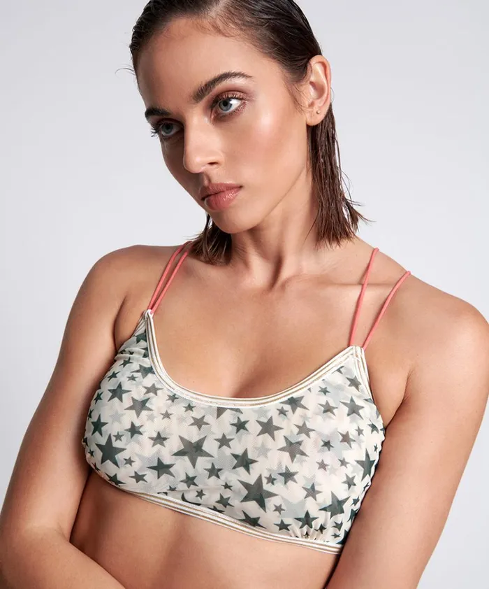 MESH LOLA BRALETTE KHAKI Women One Teaspoon Intimates