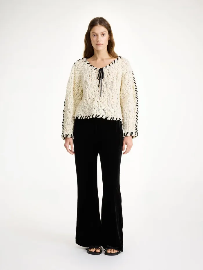 Milea Sweater Soft White Women By Malene Birger Knitwear
