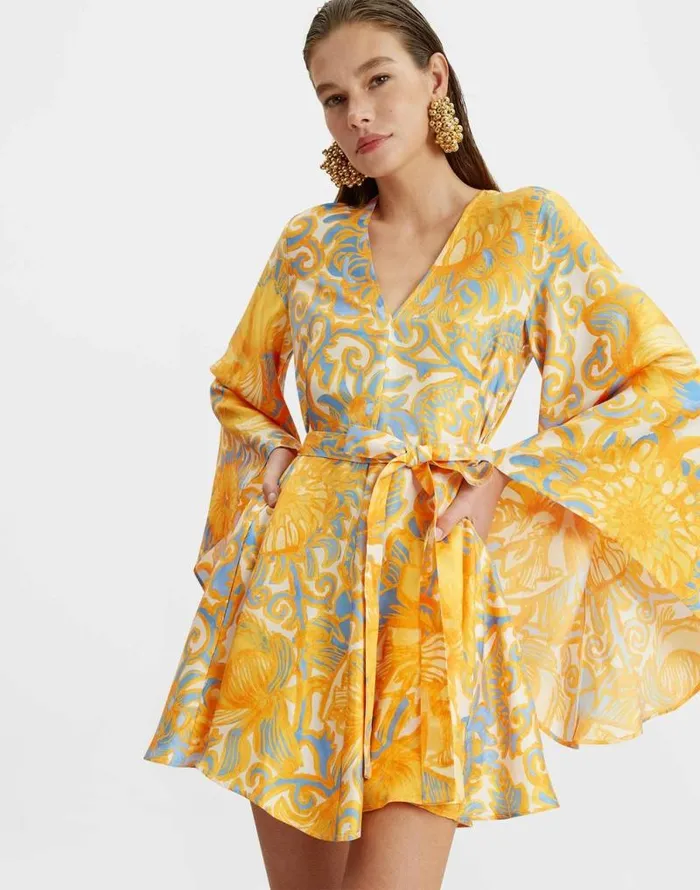 Mini Magnifico Dress Anemone Orange Women La Double J Dresses Mini Magnifico Dress Anemone Orange Women La Double J Dresses