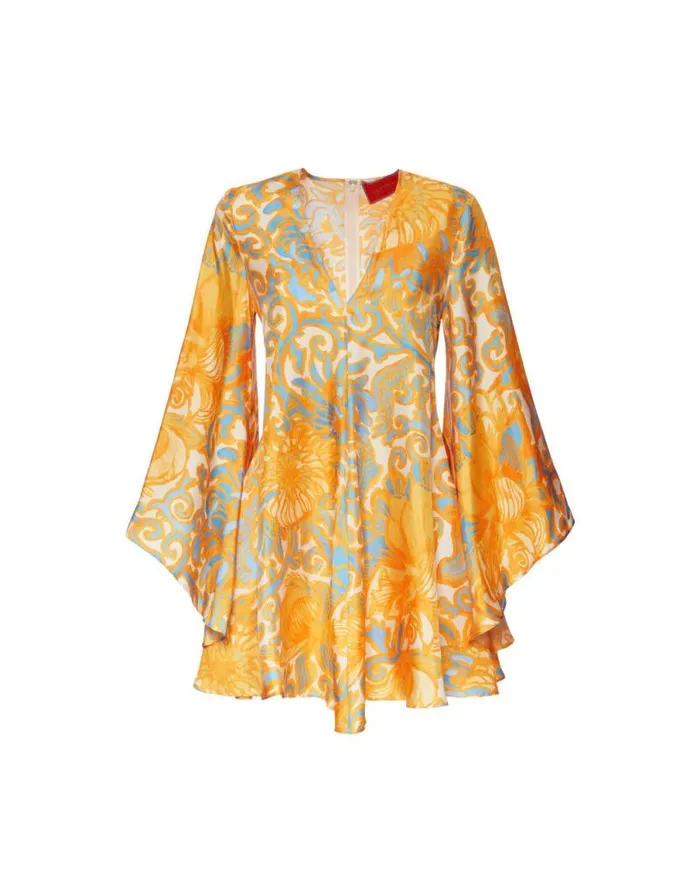 Mini Magnifico Dress Anemone Orange Women La Double J Dresses Mini Magnifico Dress Anemone Orange Women La Double J Dresses