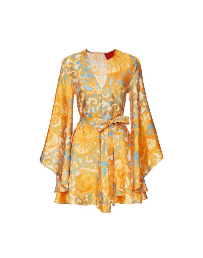 Mini Magnifico Dress Anemone Orange Women La Double J Dresses Mini Magnifico Dress Anemone Orange Women La Double J Dresses