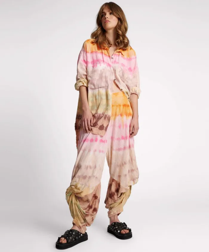 MIRAGE HAND DYED MUSLIN GYPSY PANT Women One Teaspoon Bottoms