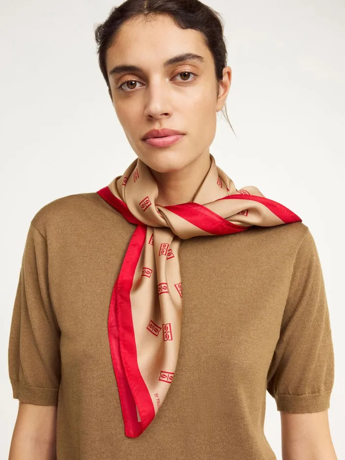 Monnas Silk Scarf Tannin Women By Malene Birger Scarves