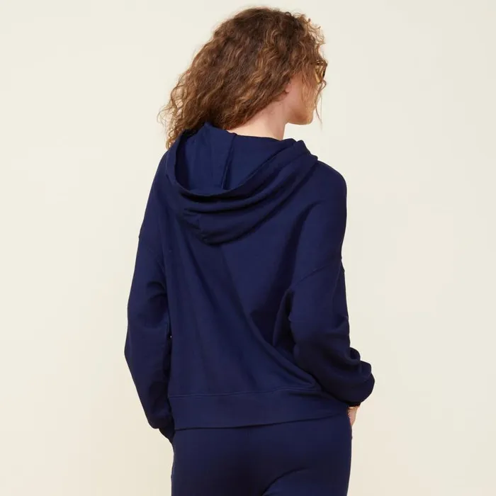 MONROW HOODIES Supersoft Fleece Slouchy Pullover Navy 8211 Shop
