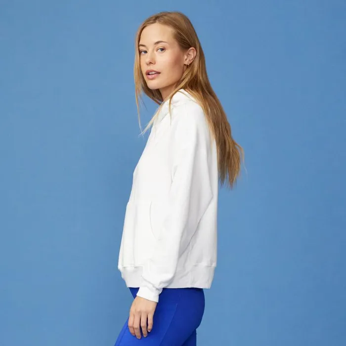 MONROW HOODIES Supersoft Fleece Slouchy Pullover White 8211 Shop