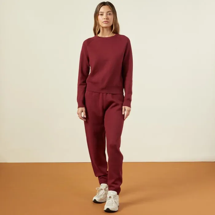 MONROW KNITS Supersoft Sweater Knit Raglan Rhubarb 8211 Shop