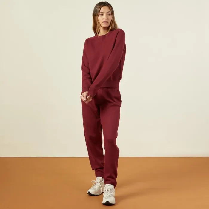 MONROW KNITS Supersoft Sweater Knit Raglan Rhubarb 8211 Shop